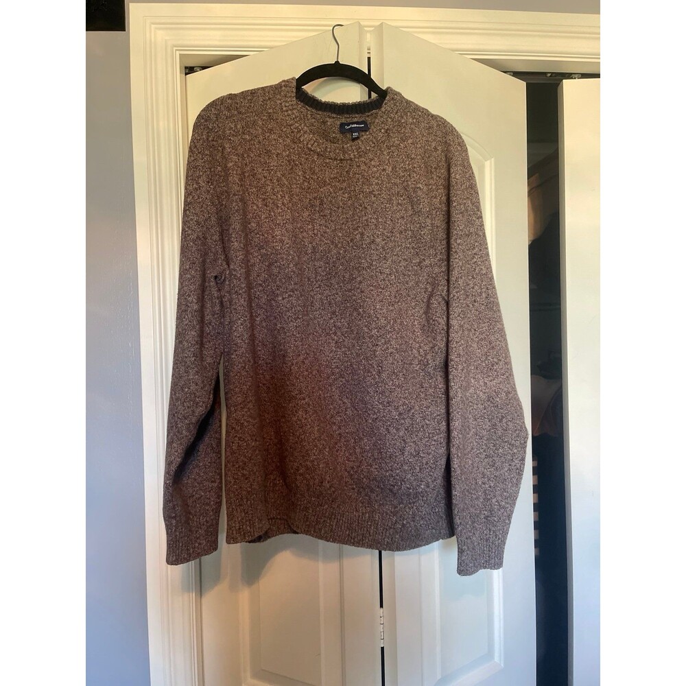 Men's Croft & Barrow Crewneck Sweater XXL Beige/Brown